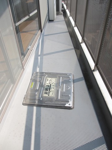 見上げる天窓、差し込む光 301の内観