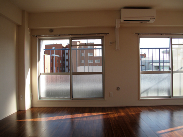 34平米のバルコニーから下町をのぞむ 402の内観
