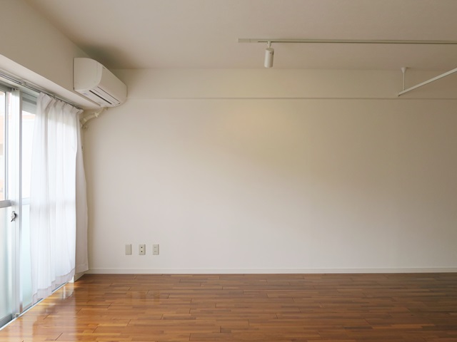 緑が見える広い部屋 603の内観