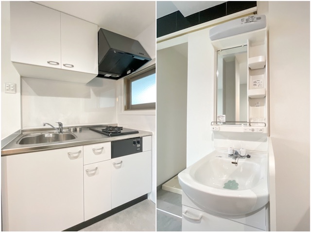 ブラックホワイト 302の内観