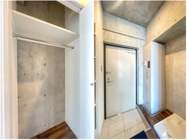 十字形のデザイナーズルーム 702の内観