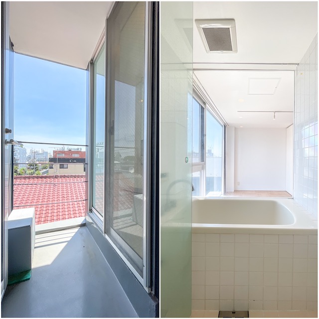 自由が丘の最上階 4bの内観