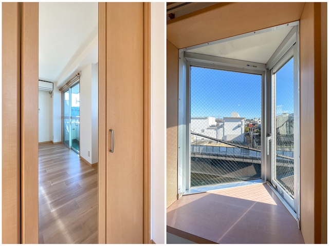 ターコイズブルーが目印 301の内観