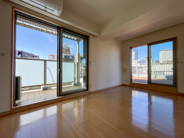 青空ウッドデッキ 501の内観