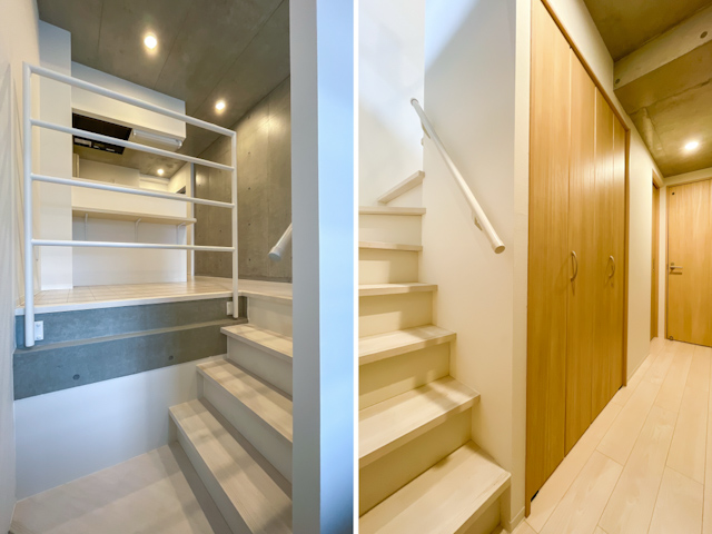 淡いメゾネット暮らし 101の内観