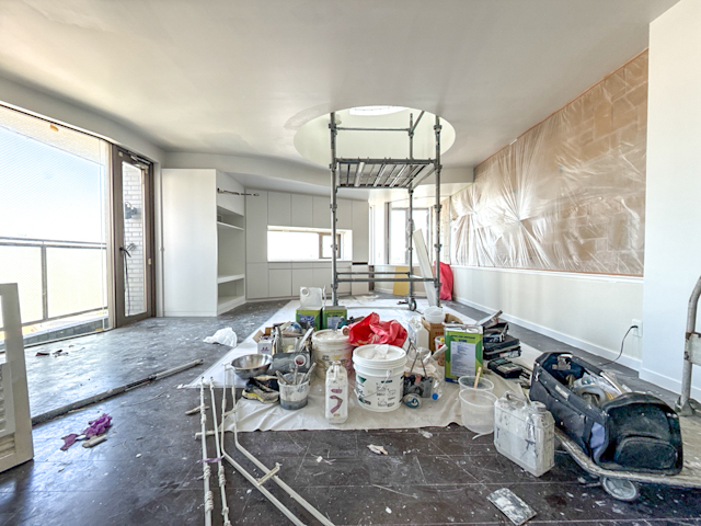 お庭と自由なペントハウス 1001の外観