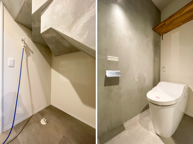 地下の開放感メゾネット 102の内観