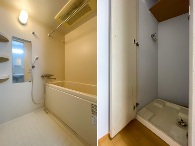 小窓が彩る光のメゾネット 206の内観