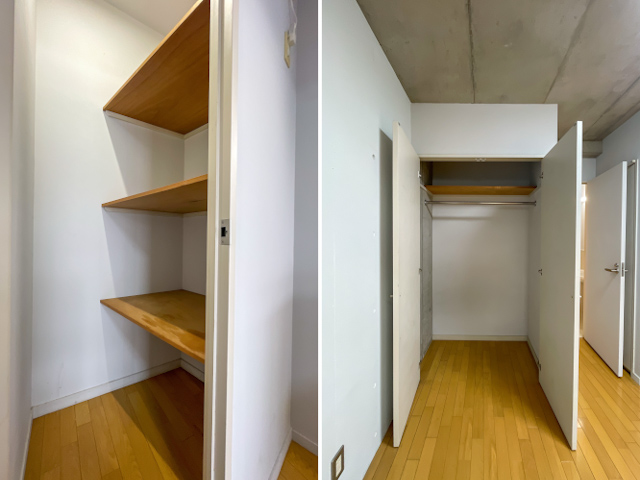 小窓が彩る光のメゾネット 206の内観