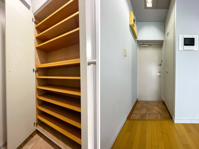 小窓が彩る光のメゾネット 206の内観