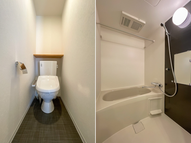 吹き抜けとメゾネット 301の内観