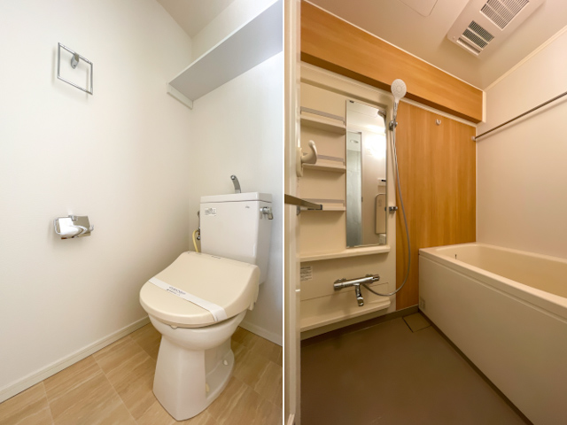 吹き抜けに光が満ちる 301の内観