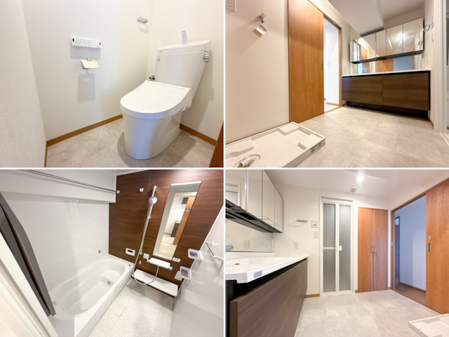 新緑を借景に 206の内観