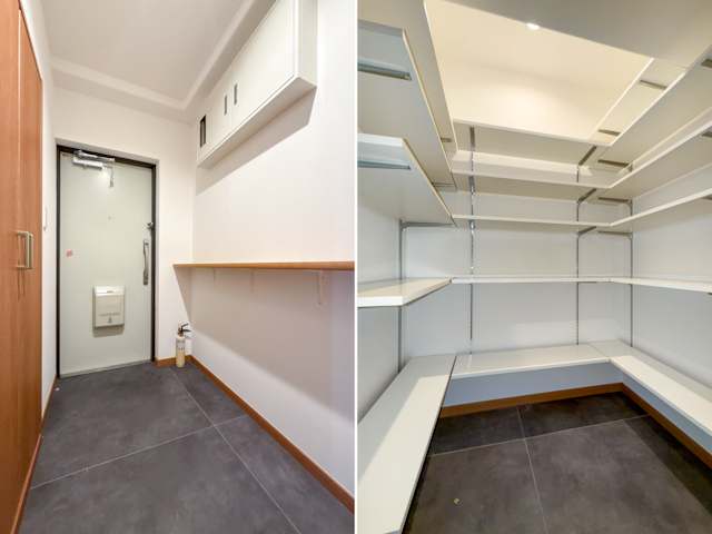 新緑を借景に 206の内観