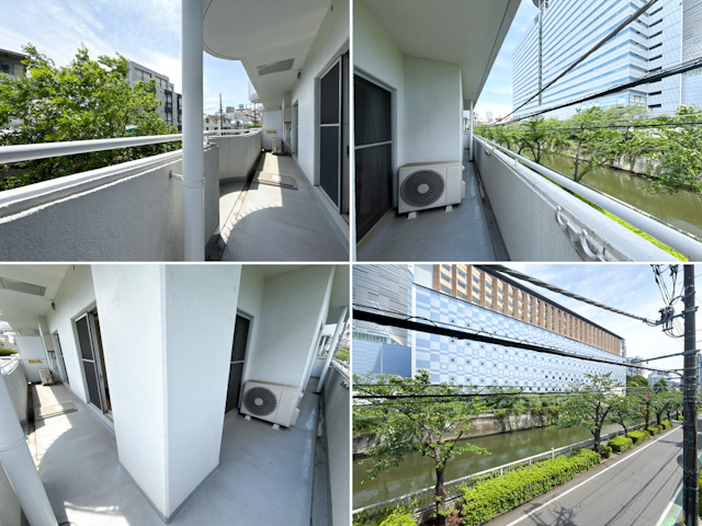 新緑を借景に 206の内観