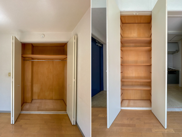 中目で木漏れ日 203の内観