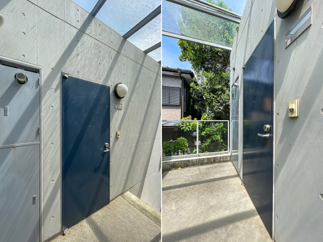 中目で木漏れ日 203の内観