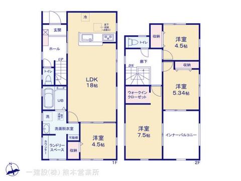 リーブルガーデン西区横手第二 間取り1