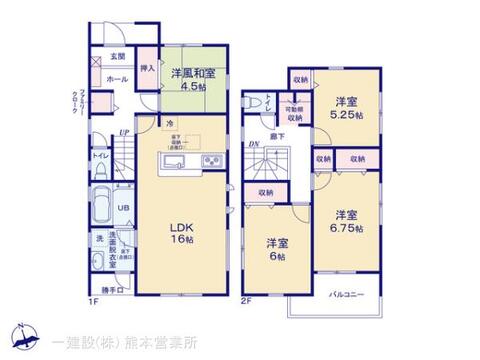 リーブルガーデン西区横手第二 間取り3