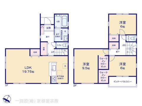 リーブルガーデン京都北区鷹峯南鷹峯町 間取り1