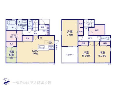 リーブルガーデン奈良市赤膚町 間取り3