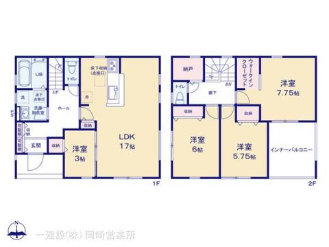 リーブルガーデン豊橋市高洲町58期 間取り1