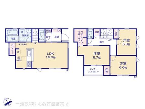 リーブルガーデン小牧原駅前 間取り1