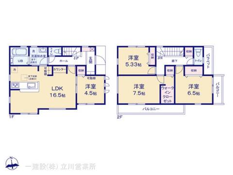 リーブルガーデン東大和芋窪第１２期 間取り1