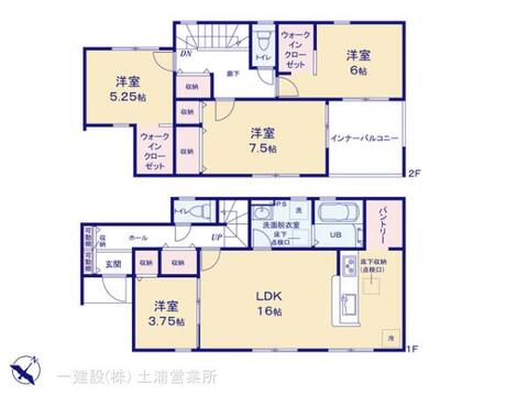 リーブルガーデン第１常総市東野原 間取り1