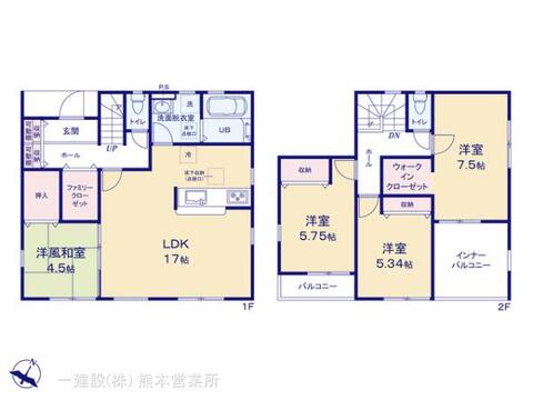 リーブルガーデン東区長嶺東第六 間取り1
