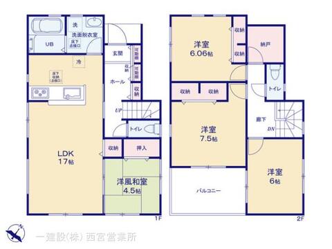 リーブルガーデン富田林市廿山 間取り3