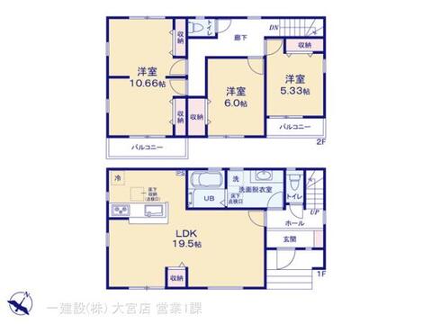 リーブルガーデン川口市鳩ケ谷本町 間取り1