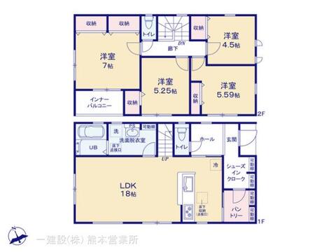 リーブルガーデン西区上代３丁目 間取り1