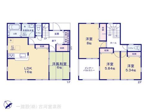 リーブルガーデン古河諸川第１３ 間取り3