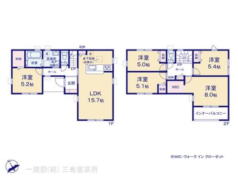 リーブルガーデン富士宮市宮原２期 間取り1