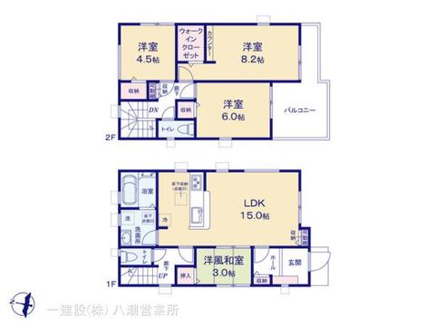 リーブルガーデン三郷市彦川戸3期 間取り1