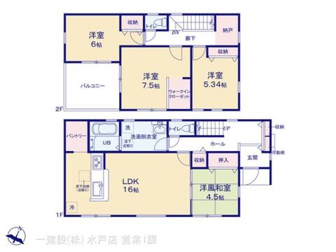 リーブルガーデン水戸内原町第１２ 間取り1