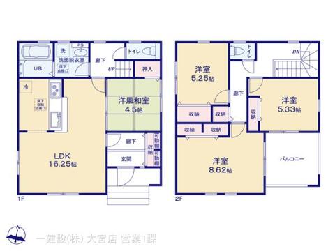 リーブルガーデン上尾市小敷谷第2 間取り1