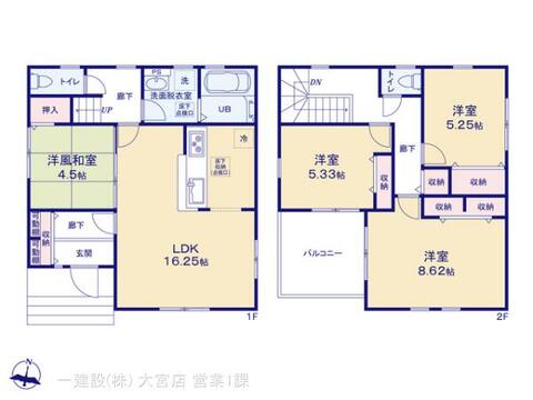 リーブルガーデン上尾市小敷谷第2 間取り3