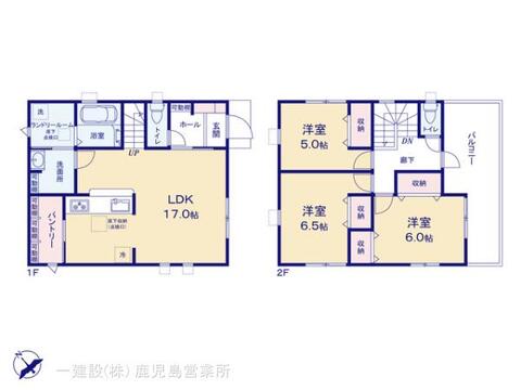 リーブルガーデン鹿児島市桜ケ丘 間取り3