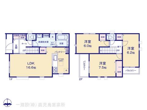 リーブルガーデン鹿児島市西伊敷第三 間取り1