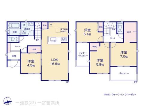 リーブルガーデン一宮市第１千秋町 間取り1