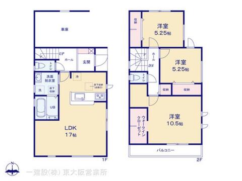 リーブルガーデン枚方甲斐田新町 間取り3