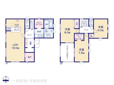 リーブルガーデン奈良市東九条町第19 間取り1