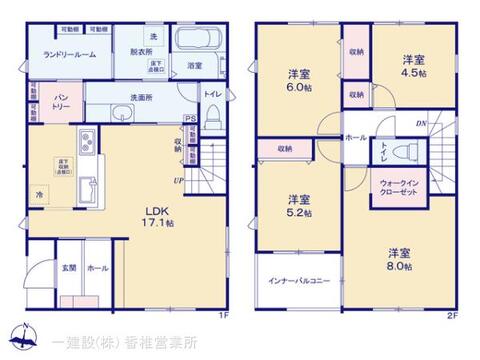 リーブルガーデン飯塚市椿 間取り1