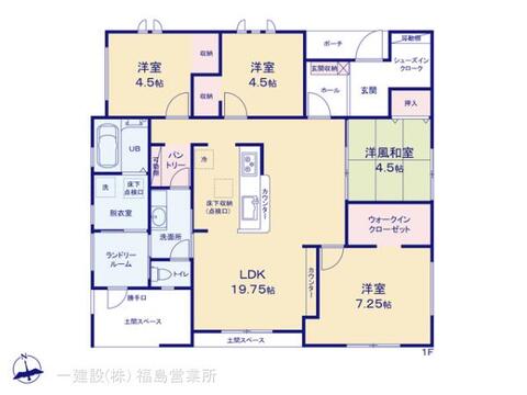 リーブルガーデン笹谷桜水第６ 間取り1