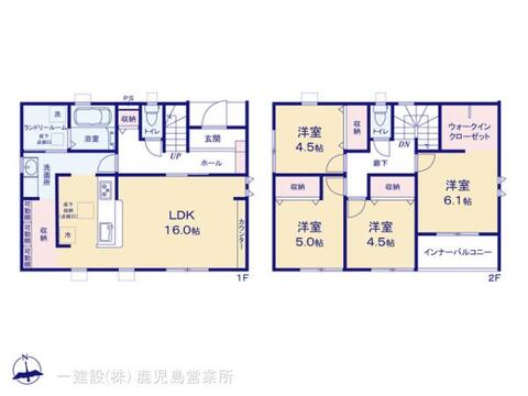 リーブルガーデン姶良市東餅田 間取り1