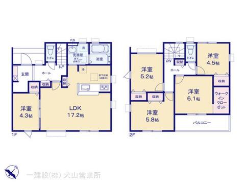 リーブルガーデン犬山市上野新町 間取り1