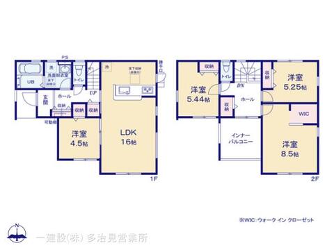 リーブルガーデン犬山市五郎丸鷺寺 間取り1