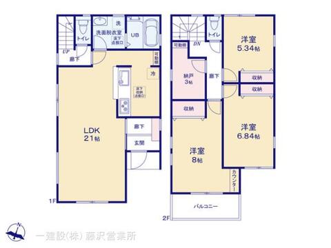 リーブルガーデン藤沢市石川６丁目 間取り3